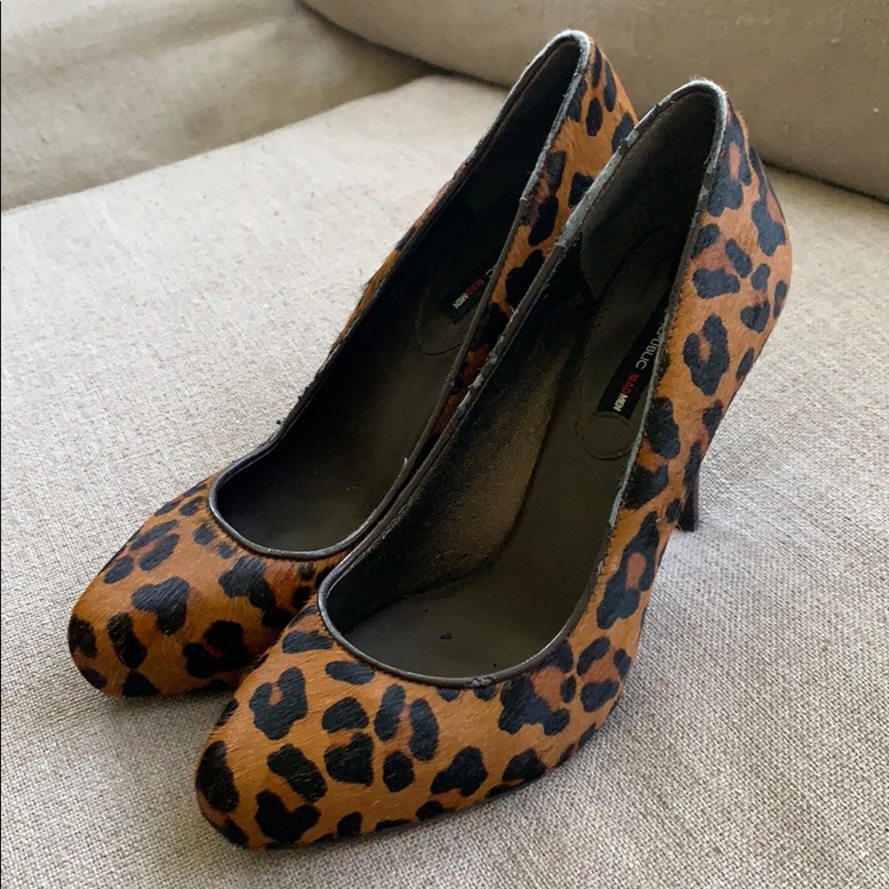 Banana Republic Mad Men Collection Leopard Heels